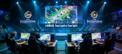 DOTA2国际邀请赛小组赛比赛画面