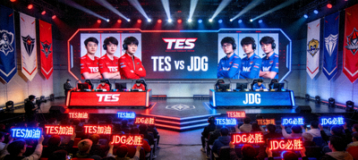 英雄联盟LPL春季赛TES对阵JDG比赛现场截图